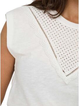 Maglietta bianca Only Delia per donna