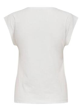 Maglietta bianca Only Delia per donna