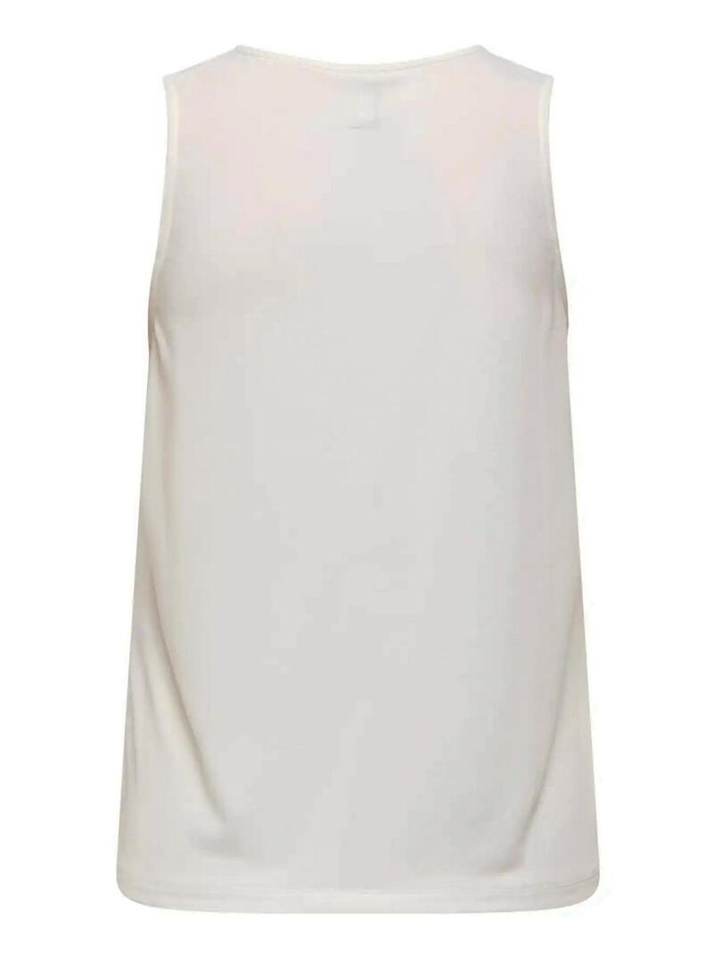  T-shirt Only Free bianca e corallo per donna