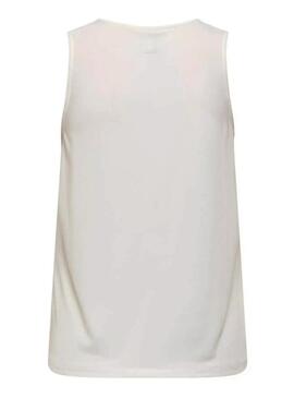  T-shirt Only Free bianca e corallo per donna