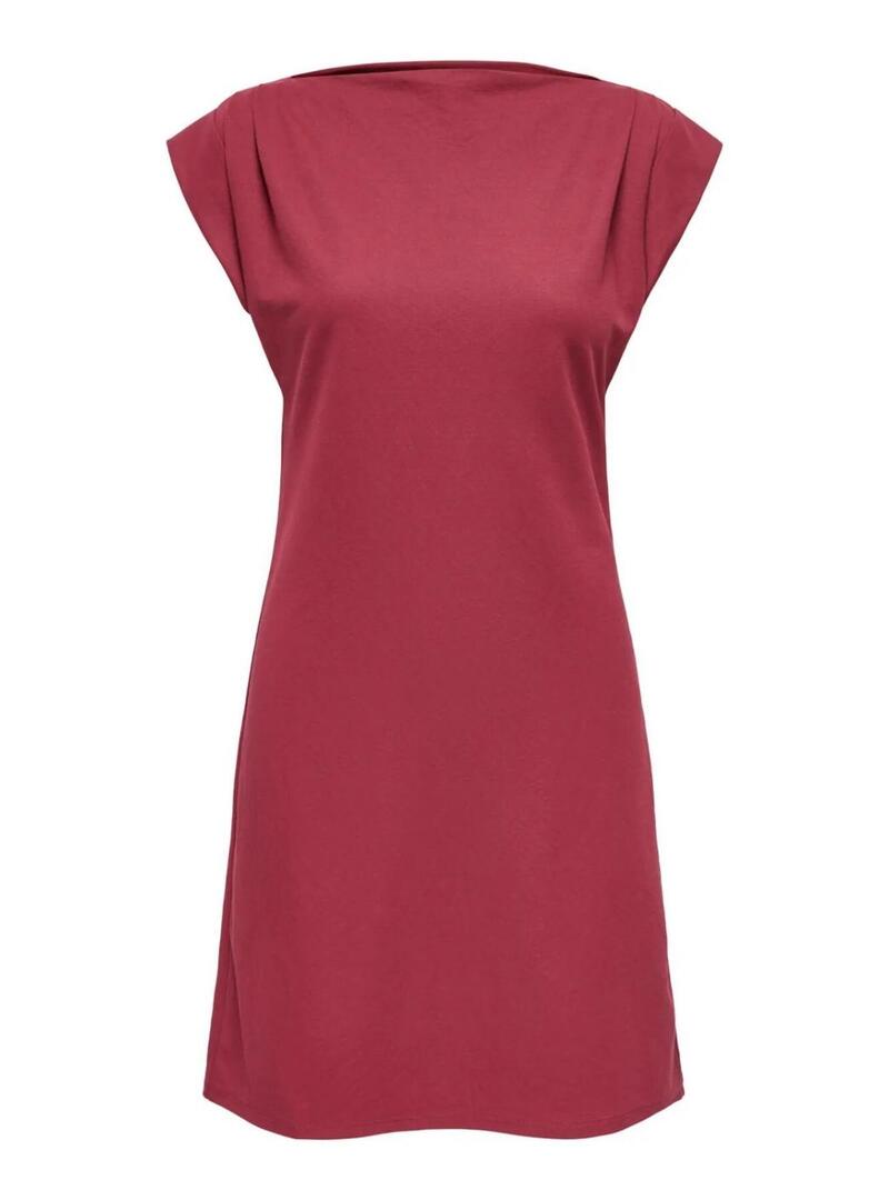 Abito Only Jany bordeaux per donna