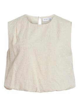 Top Vila Etni beige per donna