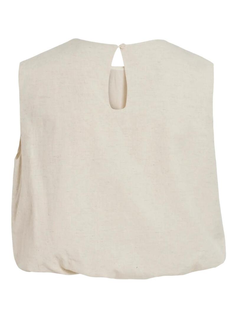 Top Vila Etni beige per donna