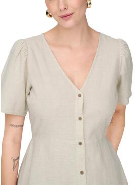 Abito Only Vita beige per donna