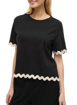 Top Vila Calisa nero per donna.