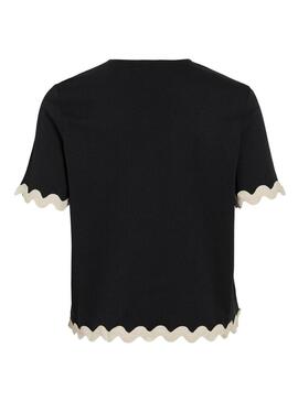 Top Vila Calisa nero per donna.