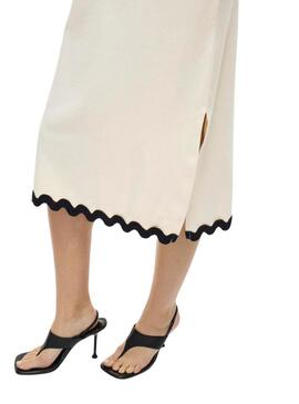 Abito Vila Calisa beige per donna