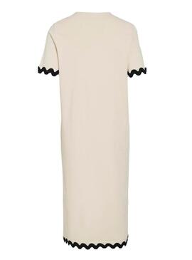 Abito Vila Calisa beige per donna