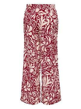 Pantaloni Only Kaleen rossi da donna.
