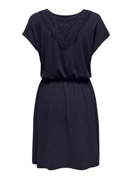 Abito Only Freda Batsleeve blu scuro per donna
