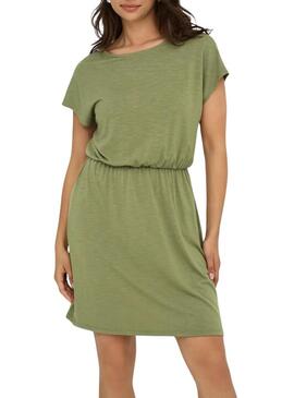 Abito Only Freda Batsleeve verde per donna
