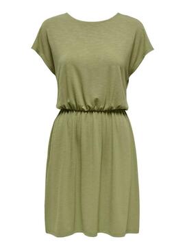 Abito Only Freda Batsleeve verde per donna