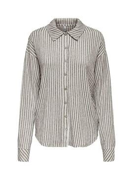 Camicia Only Lottie color tostato per donna