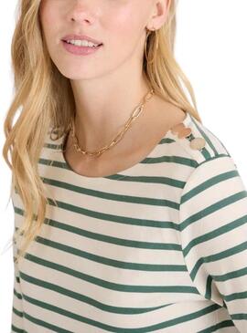 Maglietta Naf Naf Logo Print nera da donna.