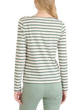 Maglietta Naf Naf Logo Print nera da donna.