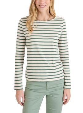 Maglietta Naf Naf Logo Print nera da donna.