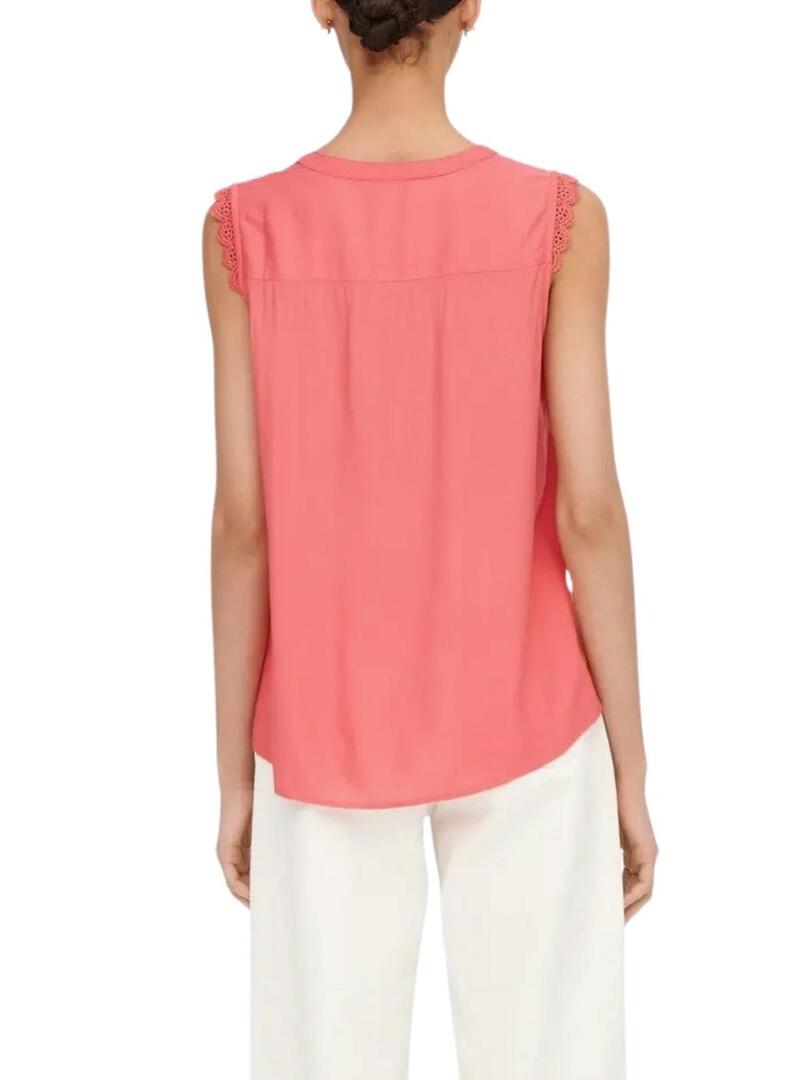 Blusa Only Kimmi Coral per donna