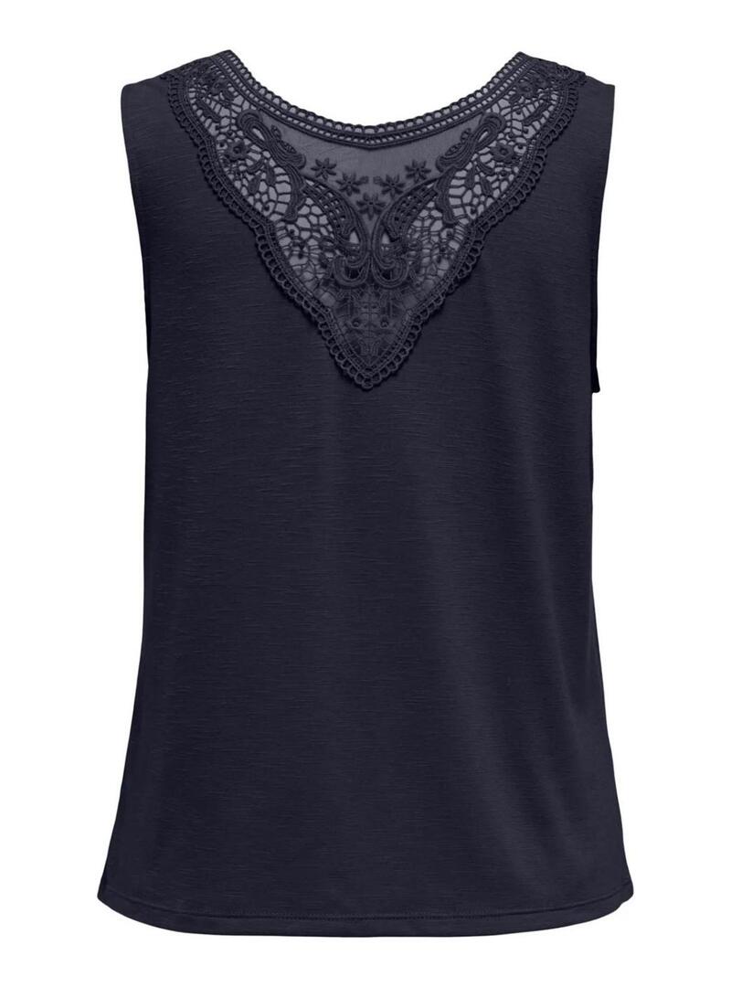 Maglietta Only Freda blu scuro da donna