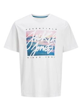 Maglietta Jack and Jones Colton bianca per uomo