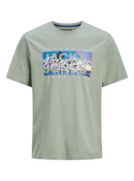Maglietta Jack and Jones Colton verde per uomo