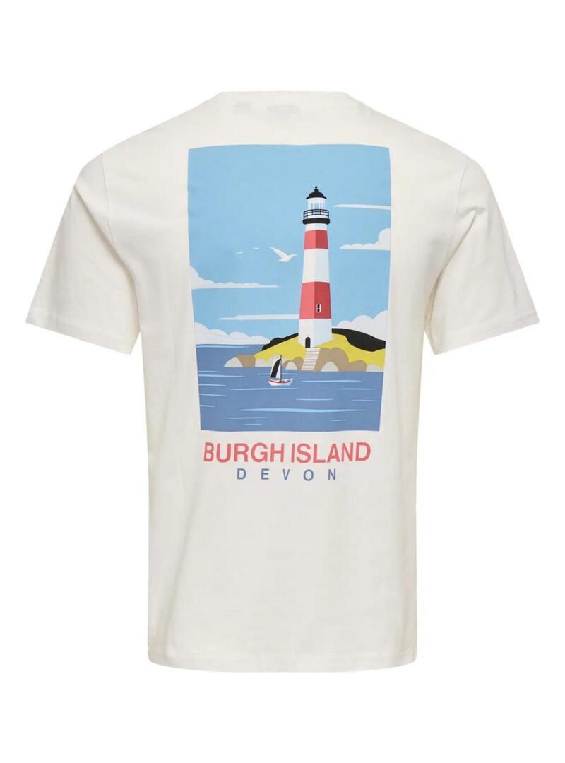 Maglietta Only and Sons Magnus Burgh Island per uomo