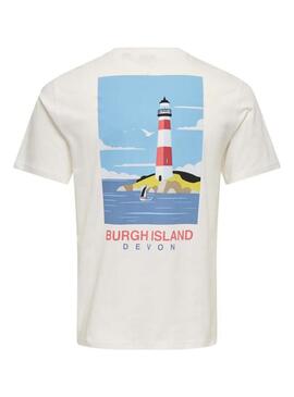 Maglietta Only and Sons Magnus Burgh Island per uomo