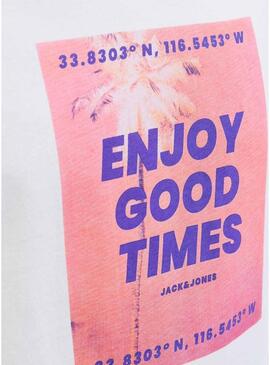 Maglietta Jack and Jones Porto bianca per uomo.