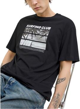 Maglietta Jack and Jones Porto nera per uomo