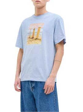 Maglietta Jack and Jones Porto blu per uomo