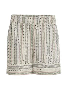 Bermuda Vila Senso beige per donna.
