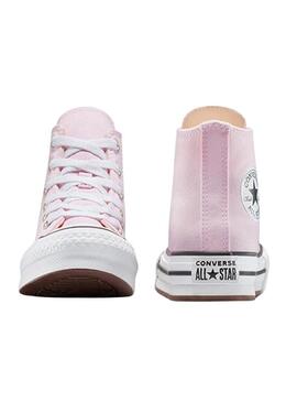 Sneakers Converse Chuck Taylor All Star Lift Platform rosa per bambina e bambino.