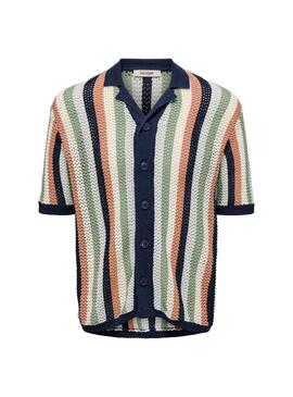 Camicia Only and Sons Kasper multicolore per uomo.