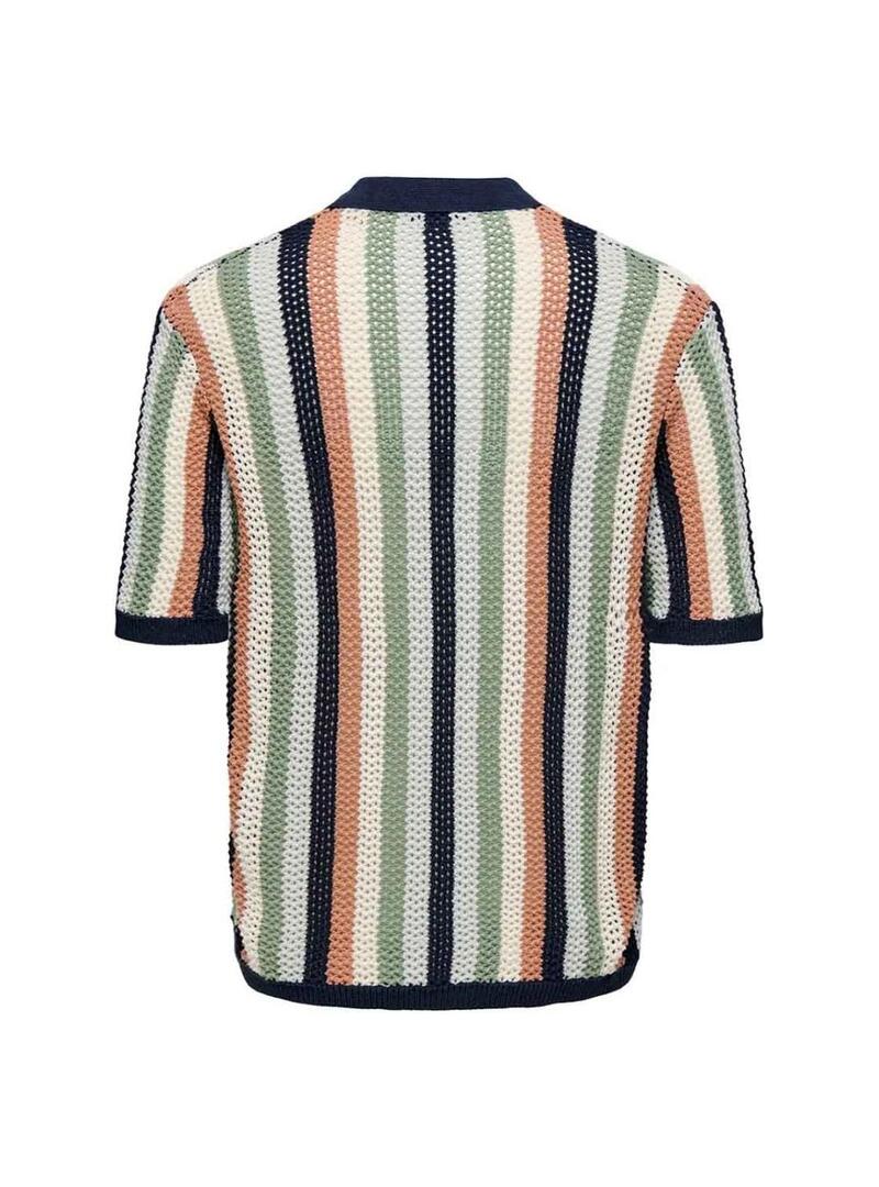 Camicia Only and Sons Kasper multicolore per uomo.