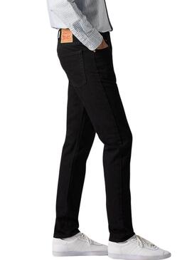Pantaloni in denim Levis 515 Slim Taper neri da uomo