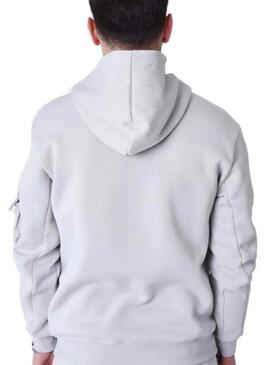 Felpa Project x Paris Logo grigia per uomo
