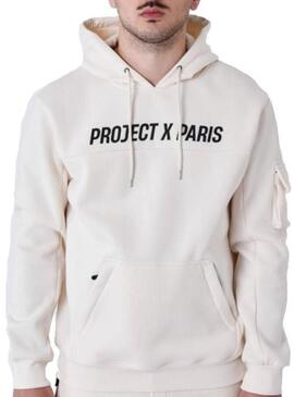 Felpa Project x Paris Logo beige per uomo