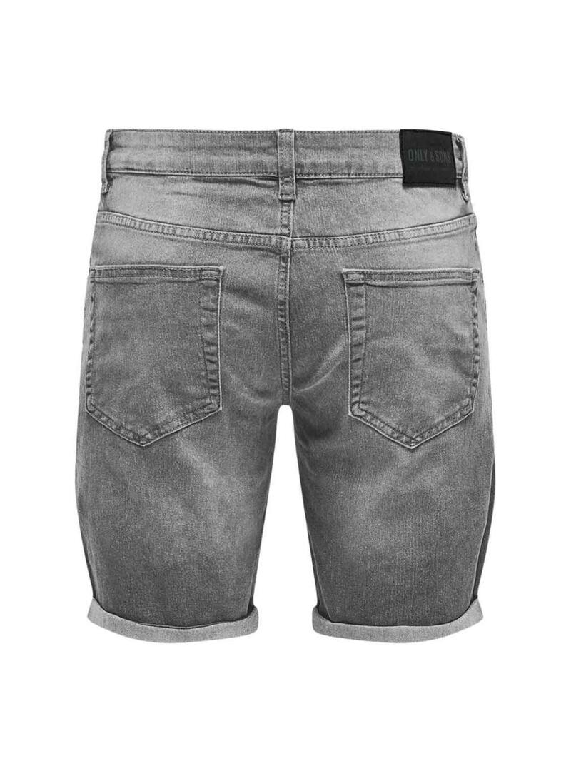 Bermudas Only and Sons Sply grigie per uomo.