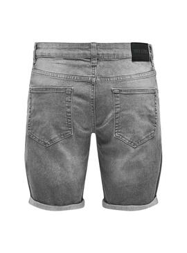 Bermudas Only and Sons Sply grigie per uomo.