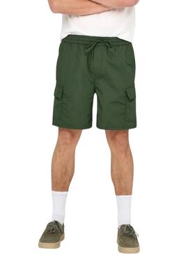 Bermuda Only and Sons Onskal verde per uomo
