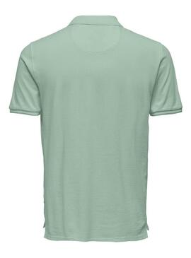 Polo Only and Sons Travis verde per uomo