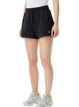 Shorts Tommy Jeans Script neri per donna.