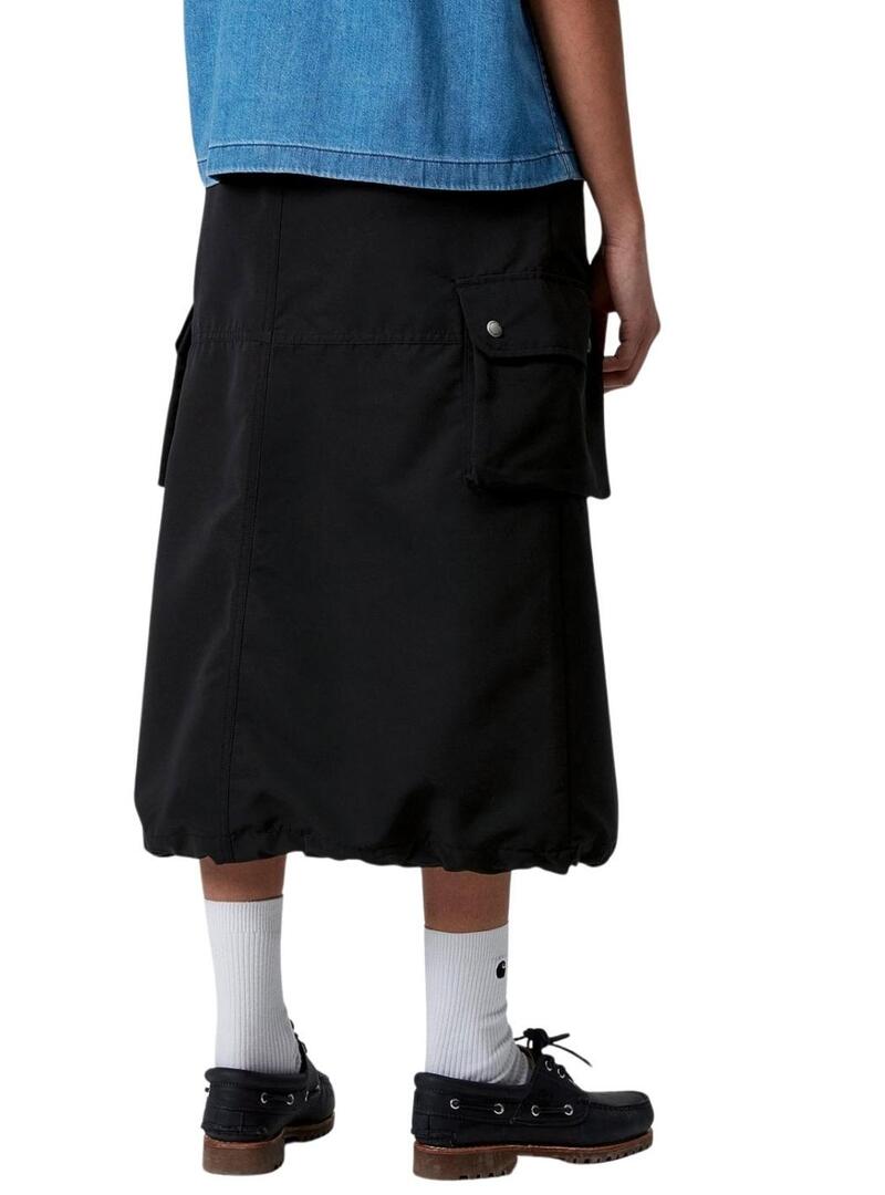 Gonna Carhartt Irwin nera per donna