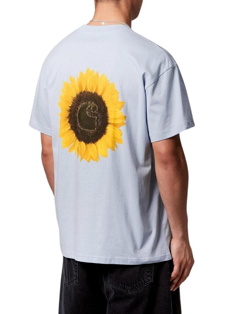 Maglietta Carhartt Sunflower blu da uomo