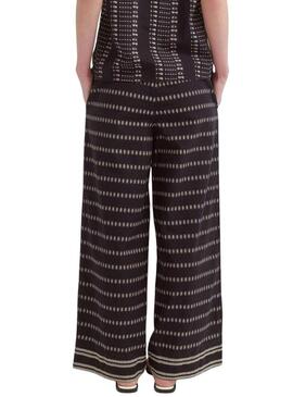 Pantaloni stampati neri Vila Visavila per donna.