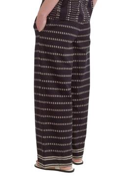 Pantaloni stampati neri Vila Visavila per donna.