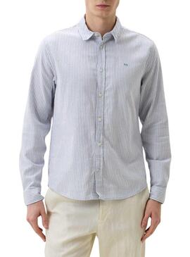 Camicia Pepe Jeans Alvin blu per uomo