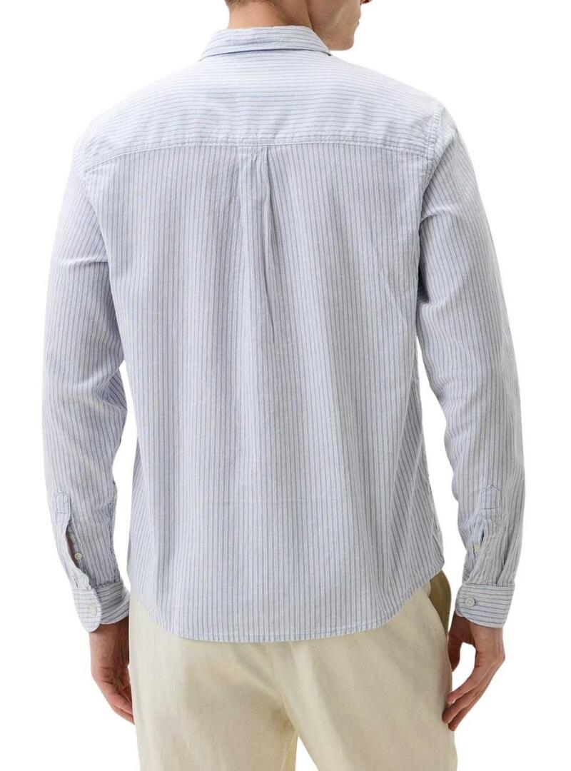 Camicia Pepe Jeans Alvin blu per uomo