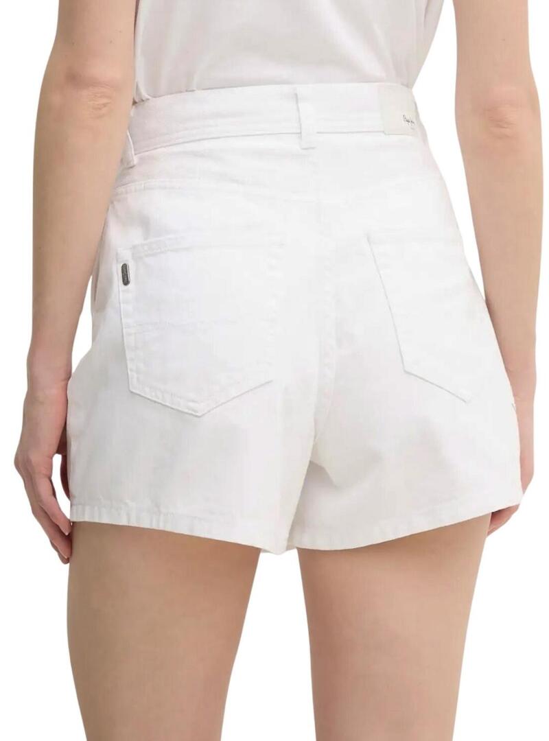 Gonna corta bianca Pepe Jeans Skort per donna