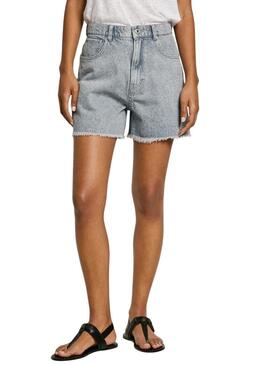 Shorts Pepe Jeans A Line grigi per donna