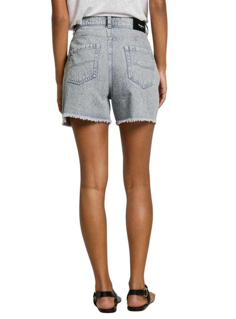 Shorts Pepe Jeans A Line grigi per donna